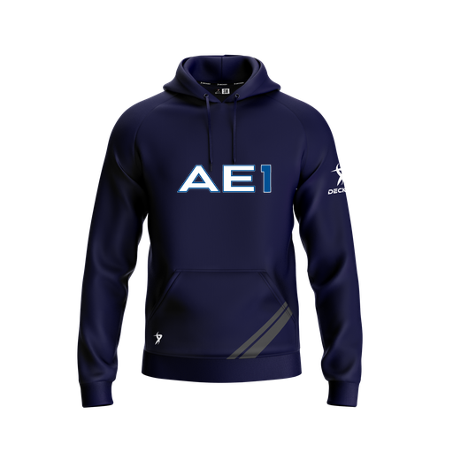 [FOLHSMNV-YXS-LOGO1] Decker Summit Hoodie (Youth XS, Navy, Logo 1)