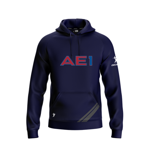 [FOLHSMNV-YXS-LOGO2] Decker Summit Hoodie (Youth XS, Navy, Logo 2)