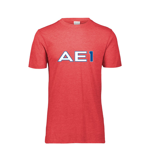 [FTSCUBRD-AS-LOGO1] Decker Men's Tri-Blend T-Shirt - Short Sleeve (Adult S, Red, Logo 1)