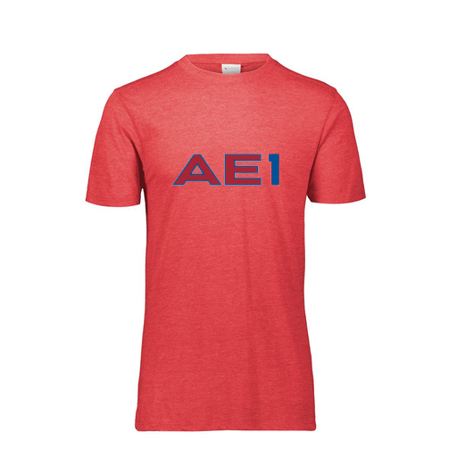 [FTSCUBRD-AS-LOGO2] Decker Men's Tri-Blend T-Shirt - Short Sleeve (Adult S, Red, Logo 2)