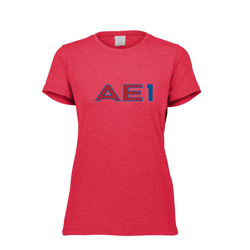 [FTSCUBRD-FAXS-LOGO2] Decker Women's Tri-Blend T-Shirt - Short Sleeve (Female Adult XS, Red, Logo 2)