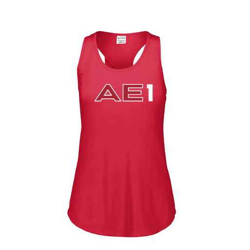[3078.V96.S-LOGO3] Ladies Tri Blend Tank Top (Female Adult S, Red, Logo 3)