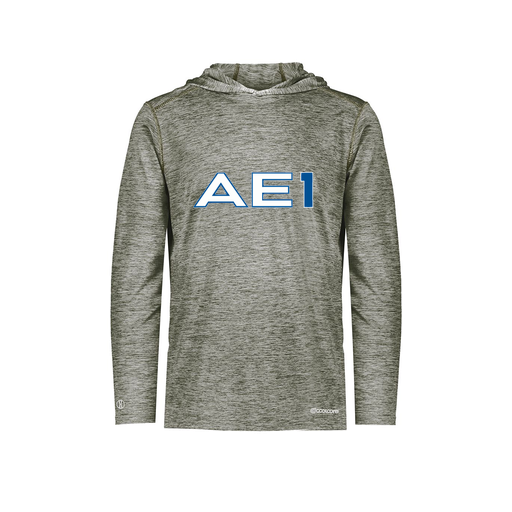 [FOLHCGGY-AS-LOGO1] Decker Men's Charge Hoodie (Adult S, Gray, Logo 1)