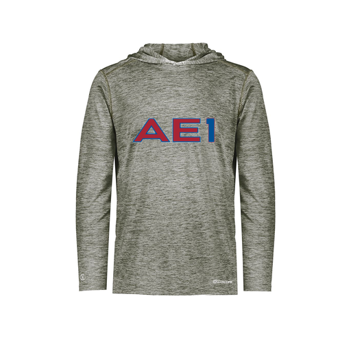 [FOLHCGGY-AS-LOGO2] Decker Men's Charge Hoodie (Adult S, Gray, Logo 2)