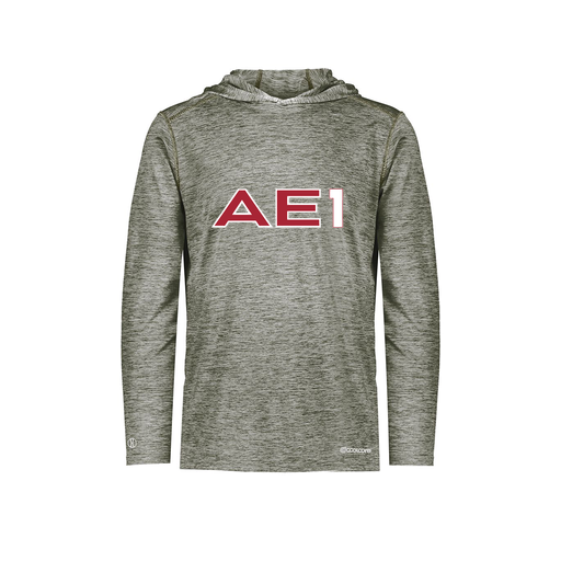 [FOLHCGGY-AS-LOGO3] Decker Men's Charge Hoodie (Adult S, Gray, Logo 3)