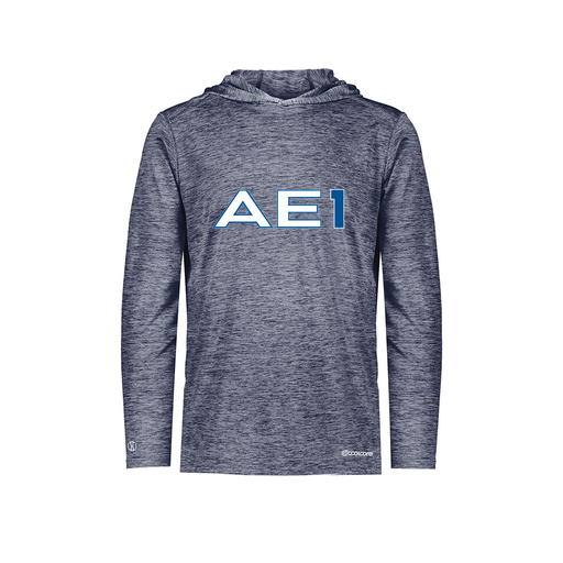 [FOLHCGNV-YS-LOGO1] Decker Youth Charge Hoodie (Youth S, Navy, Logo 1)