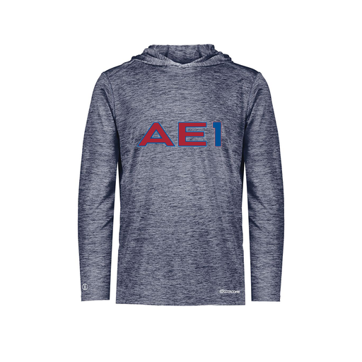 [FOLHCGNV-YS-LOGO2] Decker Youth Charge Hoodie (Youth S, Navy, Logo 2)