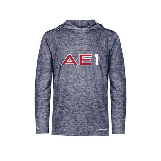 [FOLHCGNV-YS-LOGO3] Decker Youth Charge Hoodie (Youth S, Navy, Logo 3)