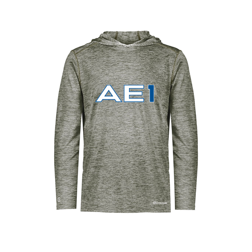 [FOLHCGGY-YS-LOGO1] Decker Youth Charge Hoodie (Youth S, Gray, Logo 1)