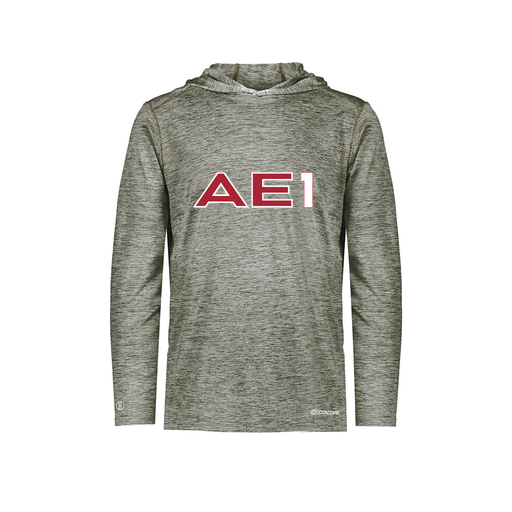 [FOLHCGGY-YS-LOGO3] Decker Youth Charge Hoodie (Youth S, Gray, Logo 3)