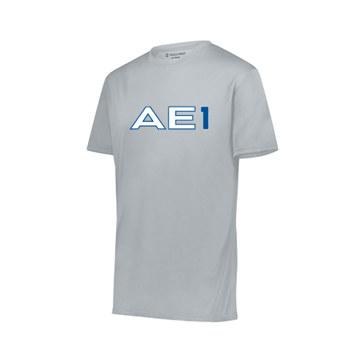 [222818.099.S-LOGO1] Men's Movement Dri Fit Shirt (Adult S, Silver, Logo 1)