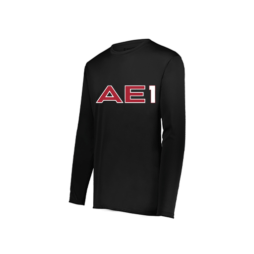 [222822.080.XS-LOGO3] Men's LS Smooth Sport Shirt (Adult XS, Black, Logo 3)
