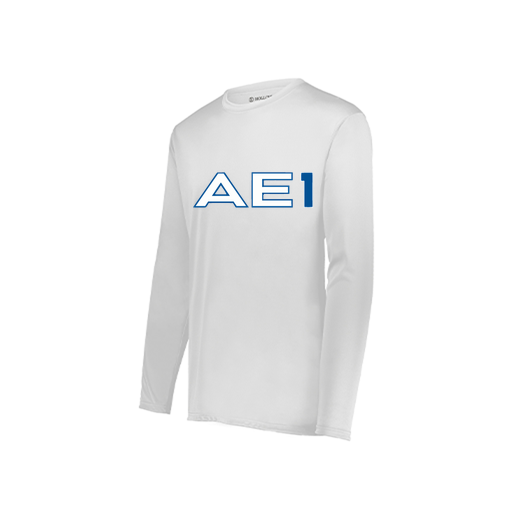 [222822.005.XS-LOGO1] Men's LS Smooth Sport Shirt (Adult XS, White, Logo 1)