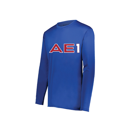 [222822.060.XS-LOGO3] Men's LS Smooth Sport Shirt (Adult XS, Royal, Logo 3)