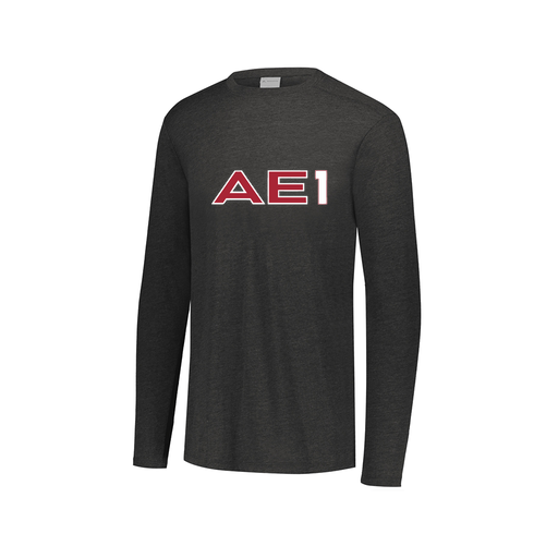 [FTLCUBBK-AXS-LOGO3] Decker Men's Tri-Blend T-Shirt - Long Sleeve (Adult XS, Black, Logo 3)