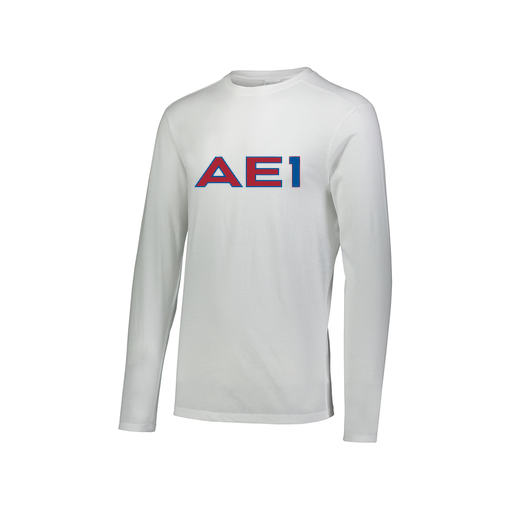 [FTLCUBWH-AXS-LOGO2] Decker Men's Tri-Blend T-Shirt - Long Sleeve (Adult XS, White, Logo 2)
