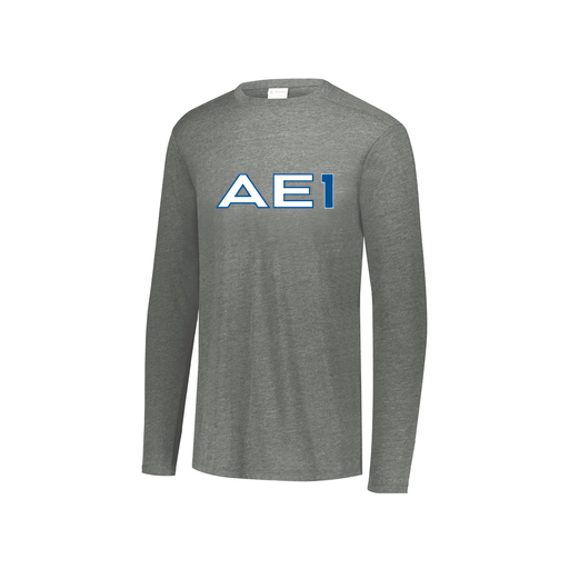 [3076.013.S-LOGO1] Youth LS Ultra-blend T-Shirt (Youth S, Gray, Logo 1)