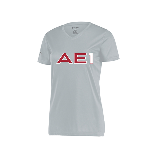 [222820.099.S-LOGO3] Ladies Movement Dri Fit Shirt (Female Adult S, Silver, Logo 3)
